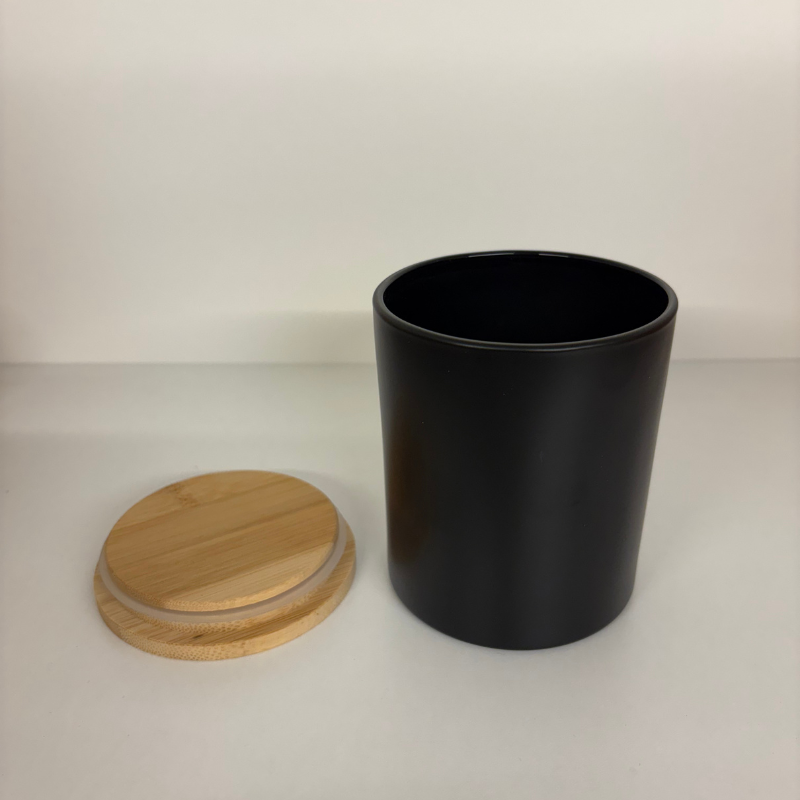 Yum™ Vasetto in Vetro Nero Opaco