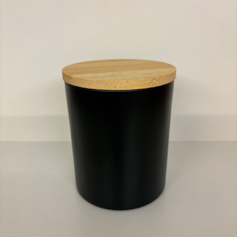 Yum™ Vasetto in Vetro Nero Opaco